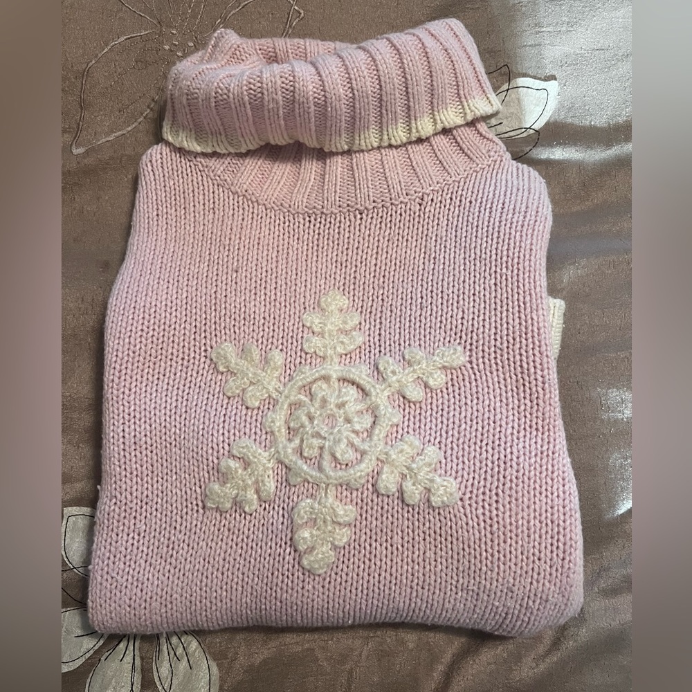 Pink Turtle Neck Sweater